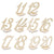 10pcs Wooden Table Numbers with Heart Shape Holder Base for Wedding Birthday Party Supplies