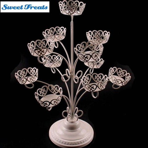 11 Cups Iron Cupcake Stand
