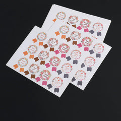 120pcs THANK YOU HAND MADE Adhesive Labels