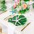 12pcs 35x29cm Artificial Palm Leaf Hawaiian Table Place mats