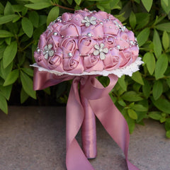 14  Colors Vintage Plum Wedding Bouquets