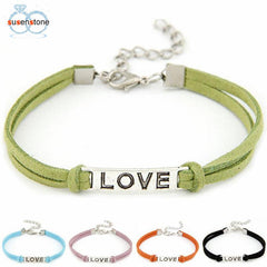 1PC Braided Adjustable Leather Bracelet