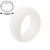 1PC Silicone Wedding Band Engagement Ring Hypoallergenic Mens Womens Jewelry