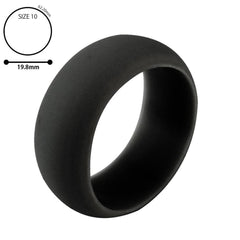 1PC Silicone Wedding Band Engagement Ring Hypoallergenic Mens Womens Jewelry