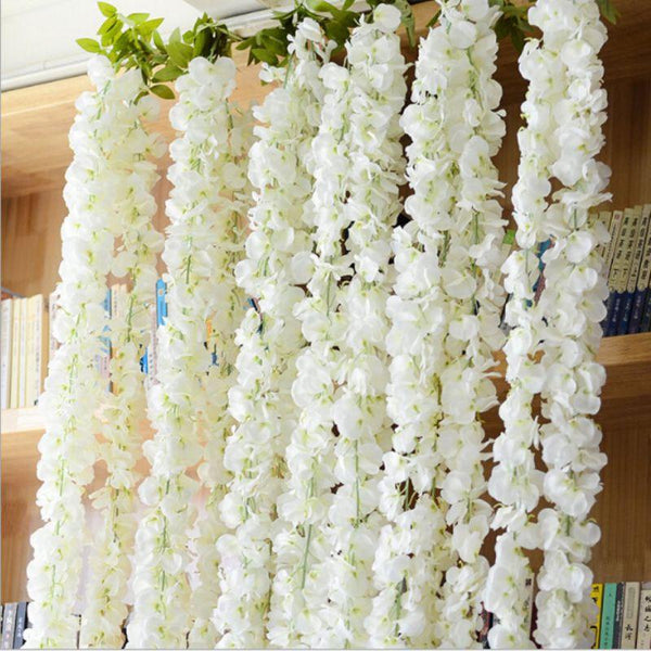 1pcs White Wisteria Garland