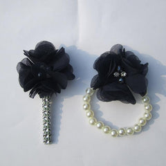 1Set(2pc) Custom Made Mens Boutonniere /Wrist Corsage