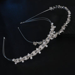 2 Pcs Wedding Rhinestones Headband