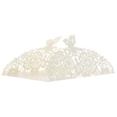 20Pcs Romantic Wedding Party Invitation Card Delicate Carved Flowers Decoration