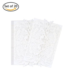 20pcs/set Wedding Invitation Card Set Pearl