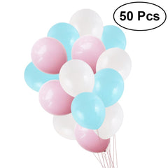 50Pcs 12Inch Latex Balloons Assorted Colors