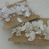 5m/lot Ivory/White Artificial Leaf Pearl Beads Garland