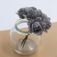 6pcs Burlap Rose