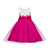 7 colors girls sleeveless princess flower girl dress