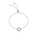 925 Sterling Silver Clear Round Shape CZ Pendant Necklace