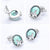 925 Sterling Silver Fairy Story Light Green CZ Stud Earrings