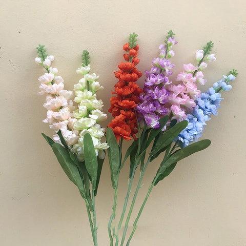Home Decoration Furnishings Artificial Flower Simulation Delphinium Material Hyacinth List Violet Wedding Hall Wall Decor