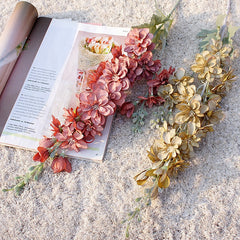 High quality Delphinium long branch with leaves silk artificial flowers for home wedding fall decorations flores artificiales