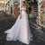 Off Shoulder A-line Wedding Dress