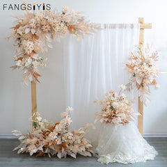 custom made Artificial Wedding Arch Flowers Kit Wedding Arch Draping Fabric Wedding Flowers Garlands Floral Arrangement  for
