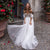 A Line Pleated Tulle Wedding Dress