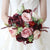 Burgundy Rose Flowers Artifical Bride Bouquet Bridesmaid bruidsboeket Bridal accessoires de mariage