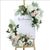 2pcs Artificial Flowers Wedding Backdrop Wreath Decor Welcome Card Sign Corner Wall Props Arrange Arch Fake Flower Row