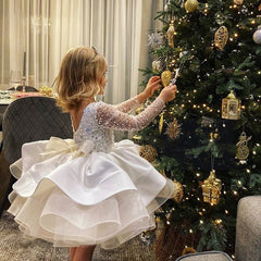 Lace Sequins Girl Dress