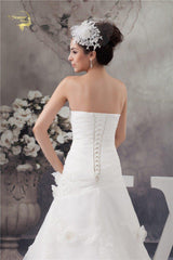 A Line Applique Wedding Dress