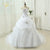 A Line  Beading White Ivory Wedding Dress
