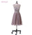 A-line Cap Sleeves Chiffon Lace Knee Length Short  Dresses For Wedding