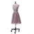 A-line Cap Sleeves Chiffon Lace Knee Length Short  Dresses For Wedding
