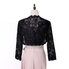 A-line Chiffon Lace With Lace Jacket