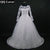 A-Line Full Sleeves Appliques See Through Sleeves Lace Wedding Dress