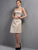 A-line Satin Lace Knee Length  Short Elegant Dress