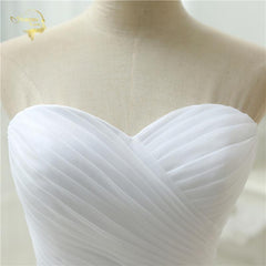 A line Strapless Lace Up Ball Gown/ Princess Wedding Dress