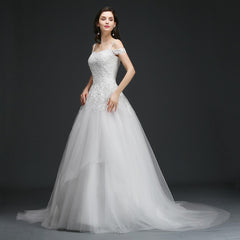 A-Line Wedding Dress Lace and Appliques