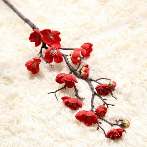 Artificial Silk Plum Blossom Multiple Colors