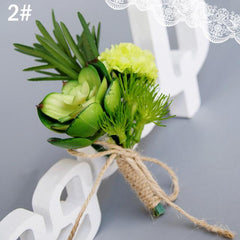 Artificial Succulent Boutonniere