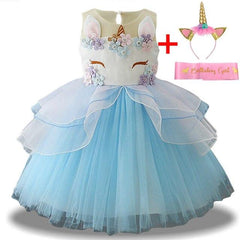 Babies Unicorn Dress And Headpiece