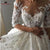 Ball Gown Cap Sleeve Tulle Lace Beaded Sequins Luxury Wedding Dress