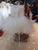 Ball Gown Princess Strapless Short Wedding Dress with Feathers