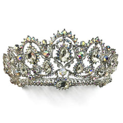 Baroque Vintage Retro Crystal Tiara 4 Colors