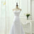 Beaded Strapless Bodice A Line Satin Wedding Dress