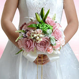 Beautiful Wedding Bouquet Assorted Roses Lily