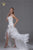 Beautiful Wedding Dress Strapless Hi Low with Bow