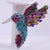 Bird silver Color Crystal Brooches 4 Colors
