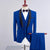 (Blazer+Vest+Pants) Men 3 Piece Tuxedo Set Multiple Colors