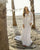 Bohemia Lace Beach Wedding Dress Vintage Long Flare Sleeve Backless