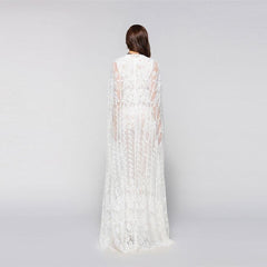 Boho Long Sheath Wedding Dress