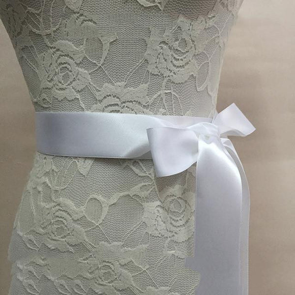 Bridal Belt Crystal Satin & Rhinestone Pick Ribbon Color